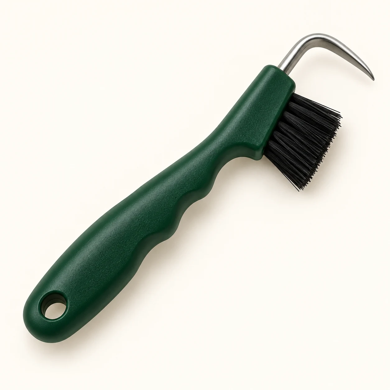 Hoof pick and brush